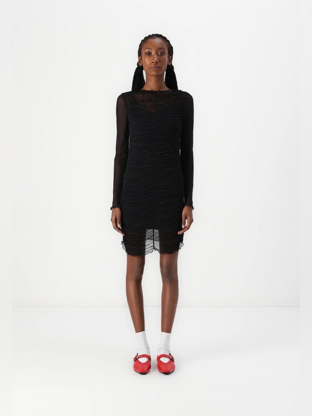 Noisy May JUDITH DRAPED SHORT DRESS - Cocktail dress - black, size M